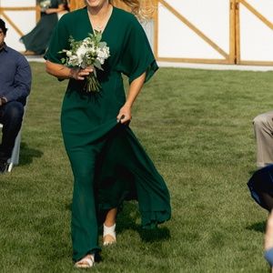 Reformation Winslow Dress, Emerald Green